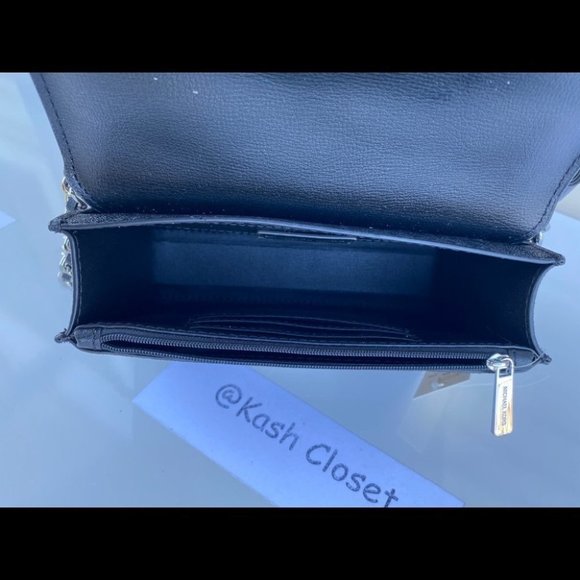 Michael Kors MK Rose SM Crossbody Bag -Black - Picture 8 of 13